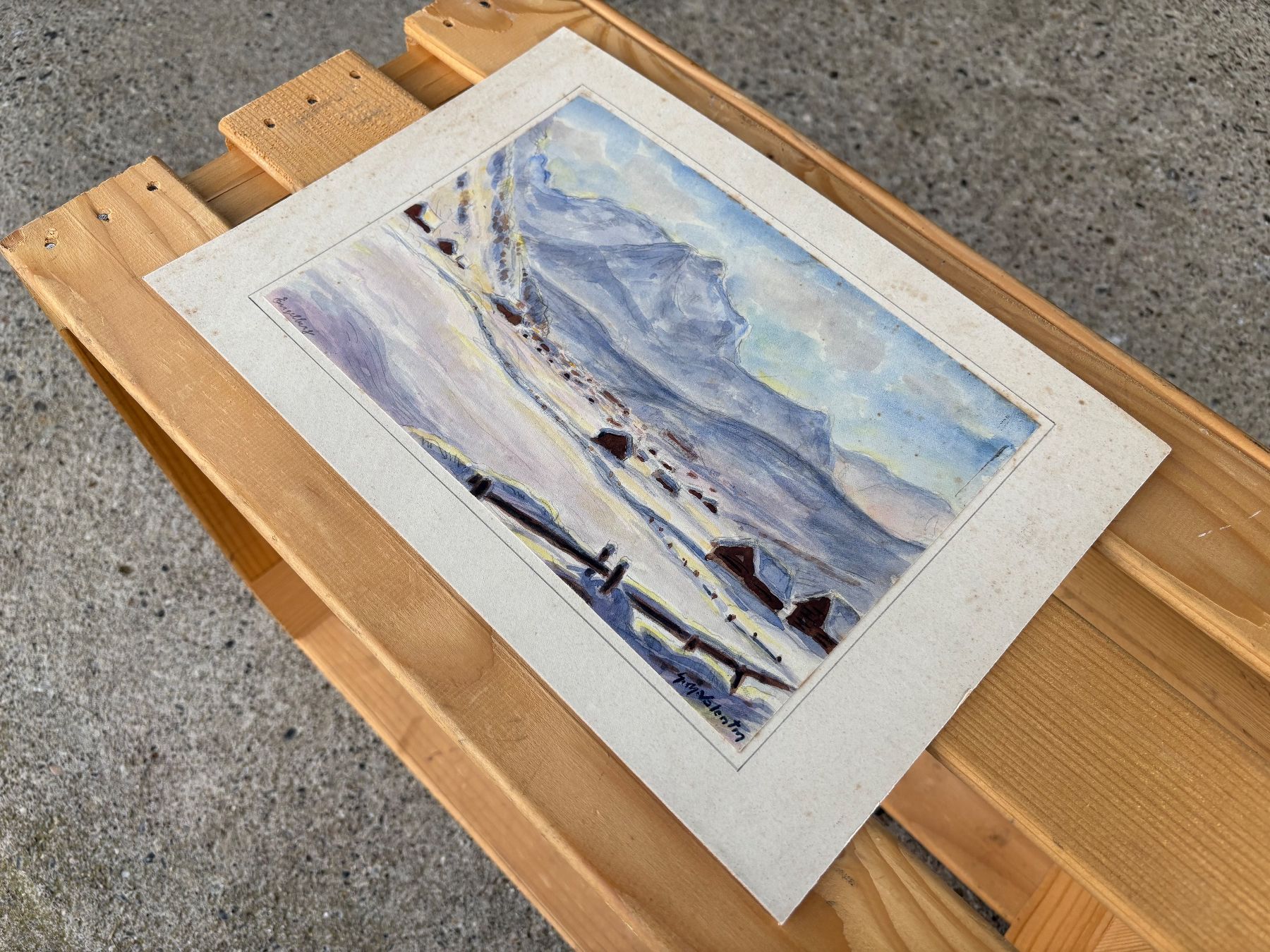 Dipinti: Aquarell von G. Müller-Valentin – Usato da Feldbach venduto da Olive1 2