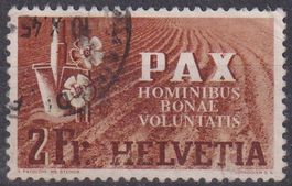 PAX 1945 "2Fr." gestempelt, SBK 200.-+++