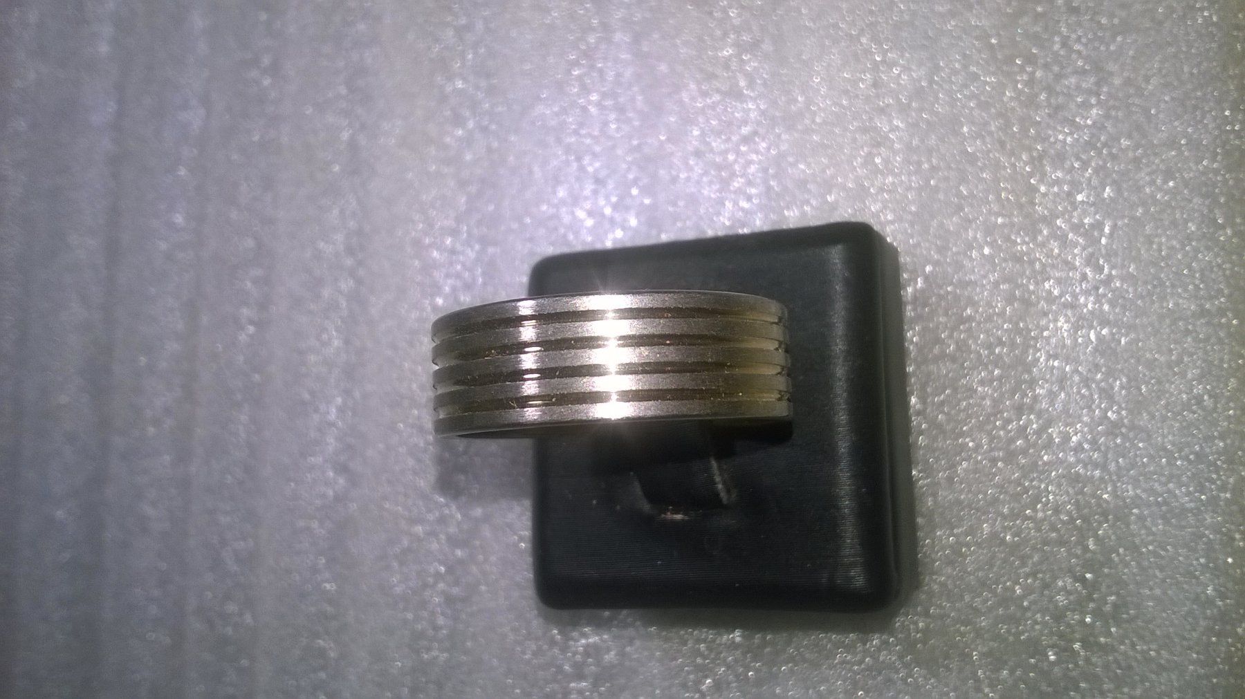 Anelli: RING EDELSTHAL,,,SILBER FARBE,,MIT GELB FARBE GEMACHT – Nuovo (secondo la descrizione) da Basel venduto da bijoutrie_4 1