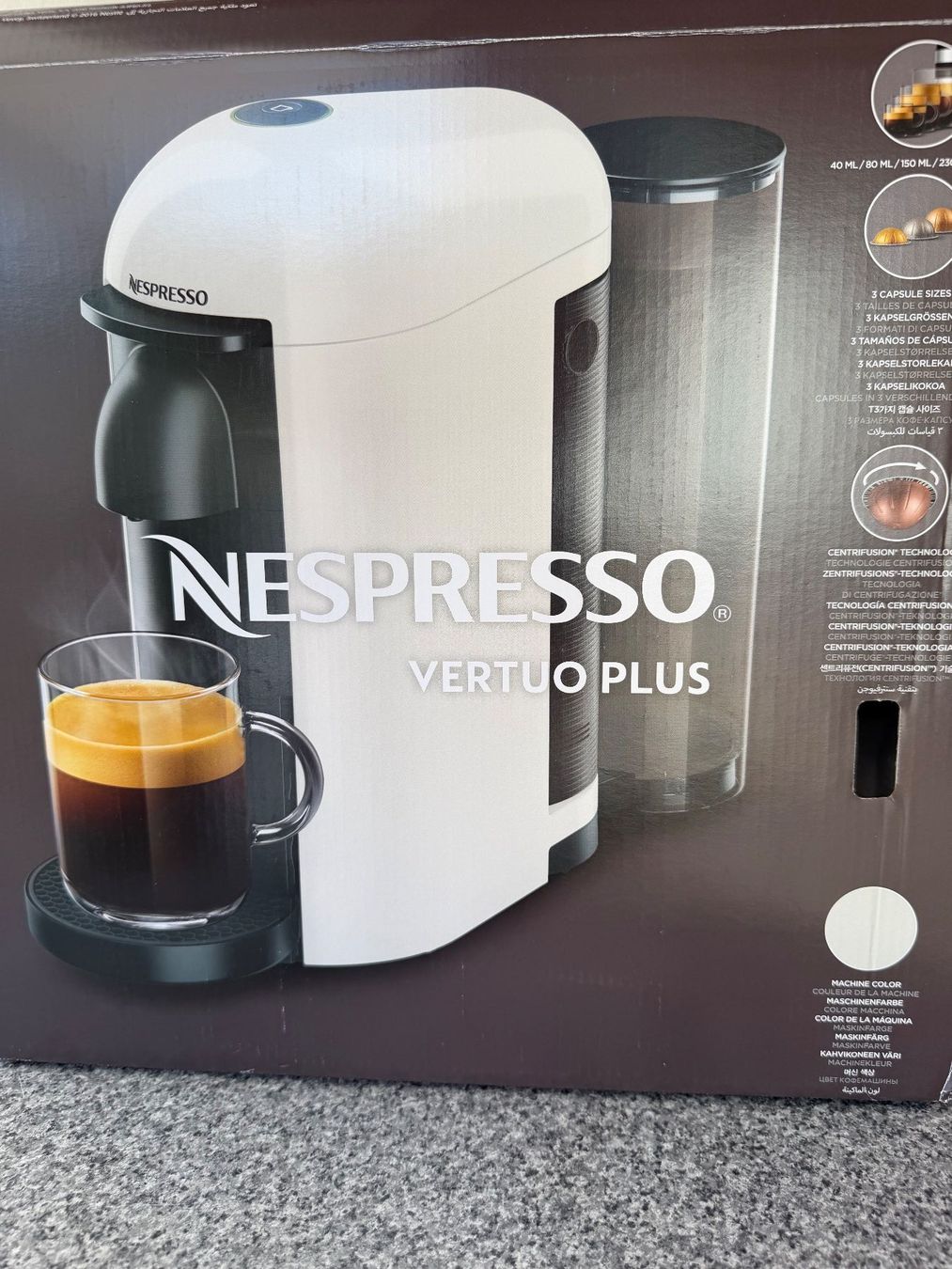 Nespresso Macchine per caffè & Macchine per espresso: Nespresso Vertuo Plus Kapselkaffeemaschine, weiss – Usato da Titterten venduto da Steven523 2