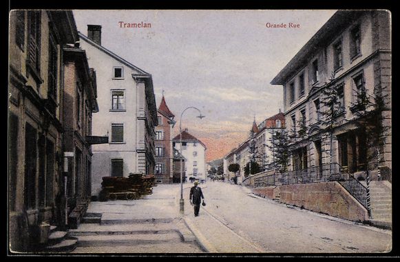Cartoline postali: AK Tramelan, Grande Rue – Usato da Berlin venduto da bartko-reher