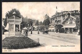 Interlaken, Höheweg-Promenade mit Pavil