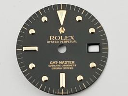 Rolex GMT Master Zifferblatt, Schwarz, Gold - Top Zustand!