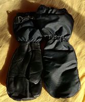 Warme Winterhandschuhe/Fäustlinge, Leder, Grösse M, Militär.