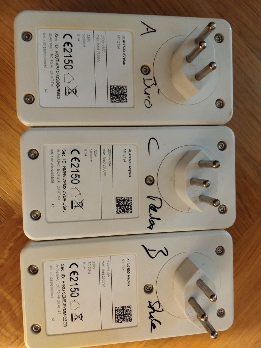 Devolo Lecteurs & Adaptateurs: ab nur 3.--: 3 "Powerline"- Adapter Devolo dLAN 500 AV Plus – D'occasion à Aarau par RUD 1