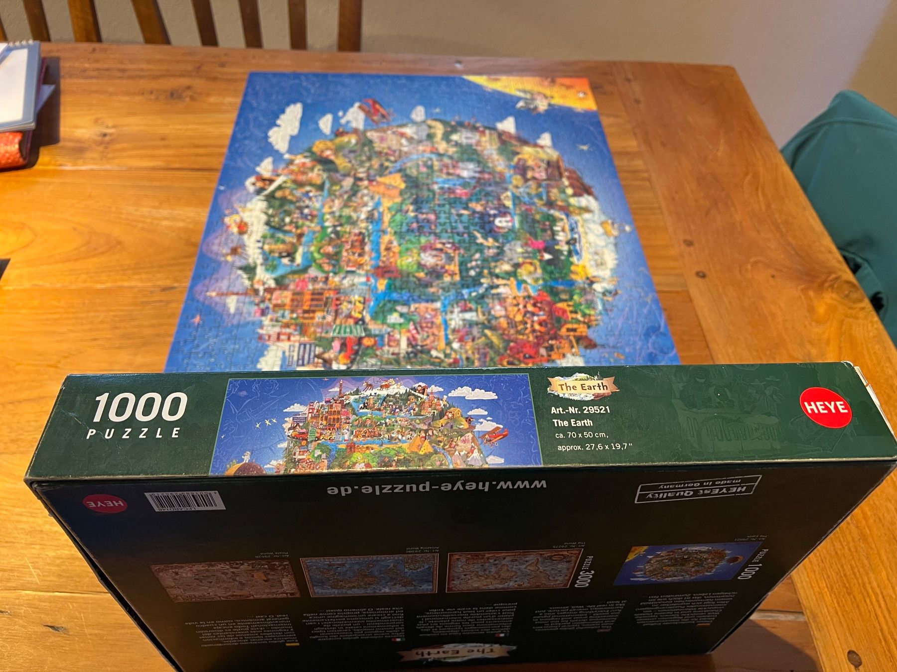 Puzzle: HEYE The Earth Puzzle 1000 Teile – Usato da Steffisburg venduto da 9MOMO5 2