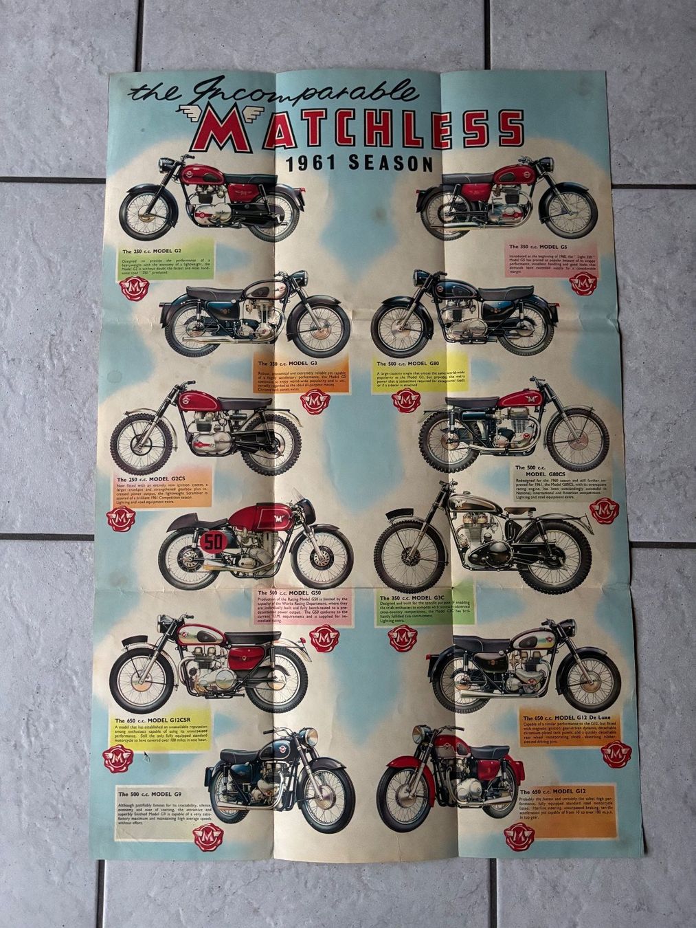 Matchless Motorrad Katalog 1961 - Vintage Rarität! / wie AJS (Gebraucht ...