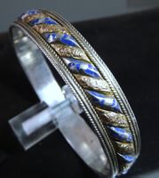 Shems ou khmer Armreif Marokko Silber mit Blattgold