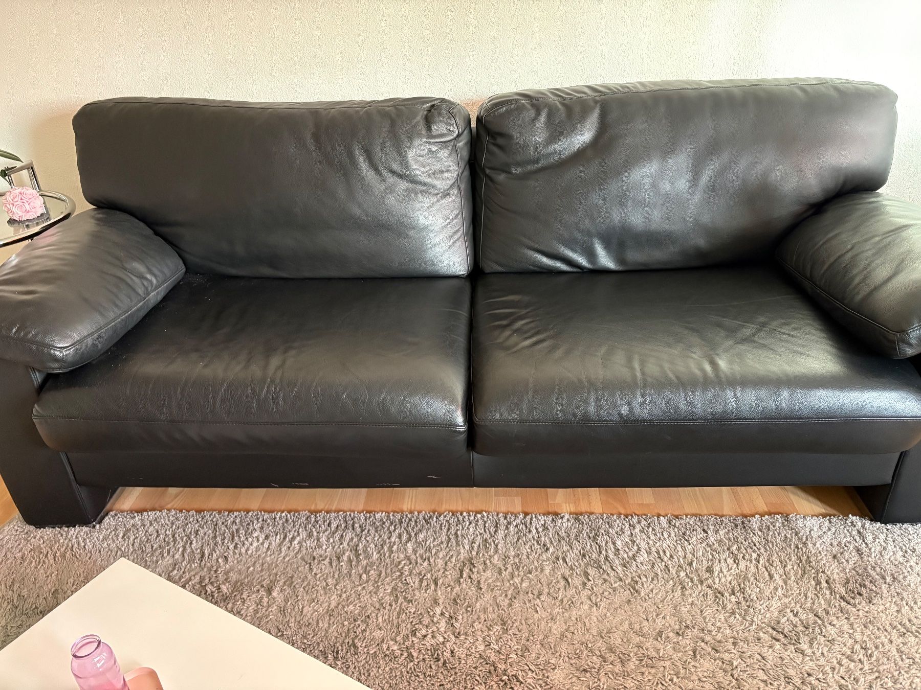 Sofas: Ledersofa schwarz gebraucht – Gebraucht aus Niederteufen von warino