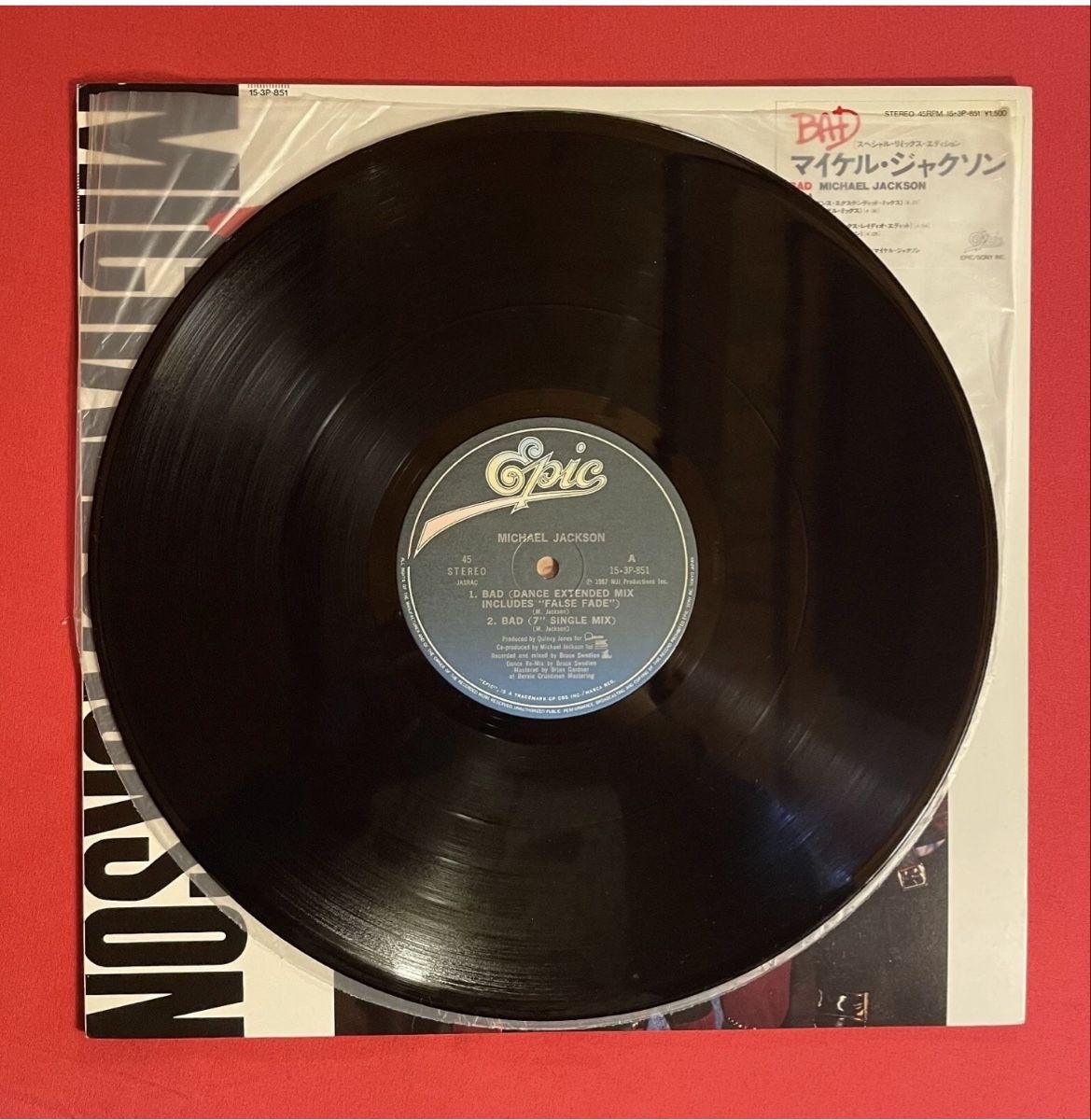 Michael Jackson -BAD -vinyle 12 « Japon (Gebraucht) in Le Lignon für ...