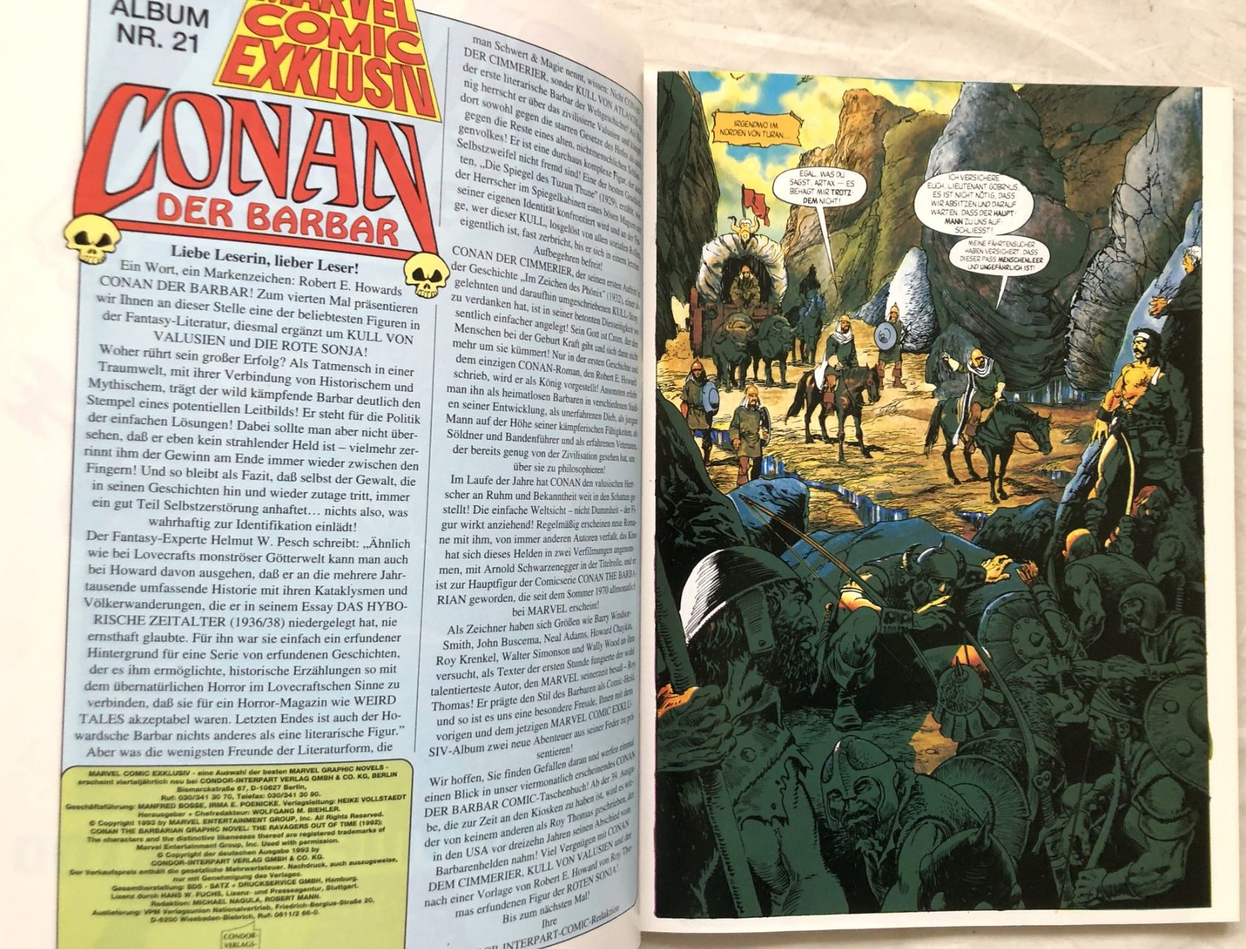 Fumetti: Marvel Comic Exklusiv - Nr.21 - CONAN DER BARBAR – Usato da Schaffhausen venduto da durruti 2