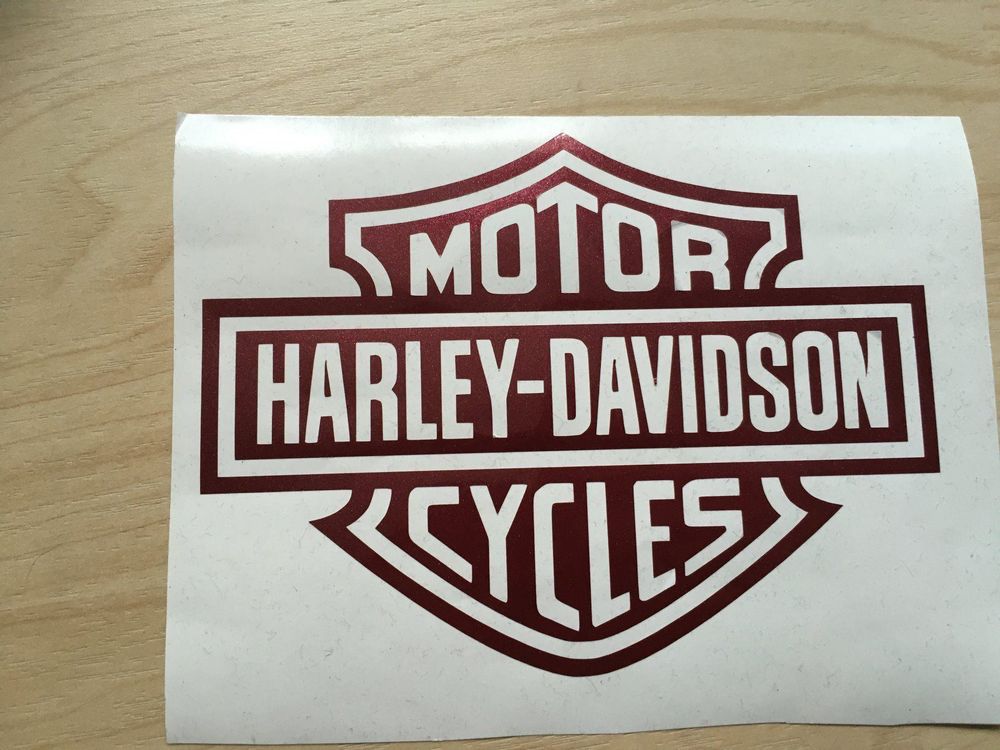2 Stickers Moto Harley Davidson 20 Cm - Autocollants Tuning Couleurs Variées Fait Main