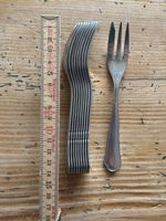 Vintage Dessertgabeln, 10 Stück, Besteck,