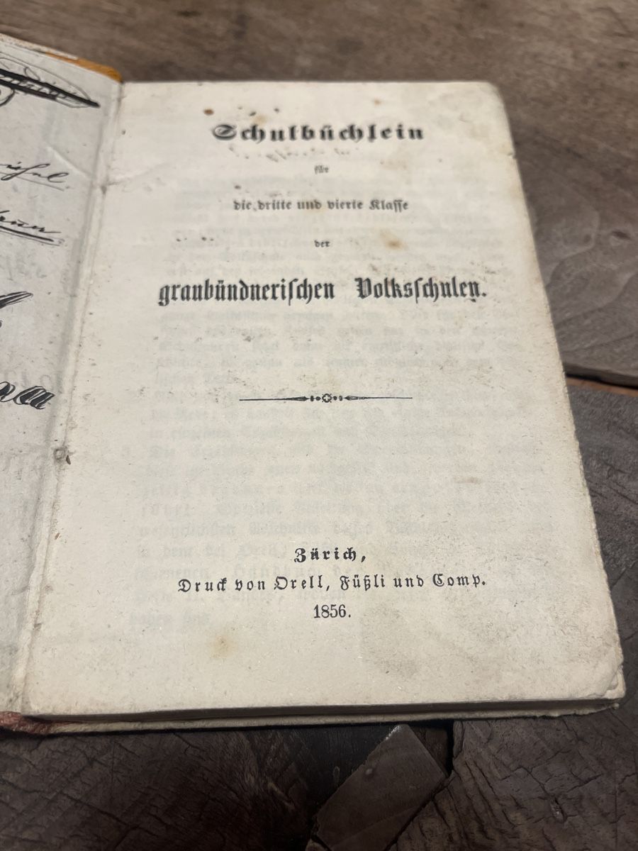 Libri: Antikes Schulbuch "Schulbächlein" von 1856 – Usato da Zuoz venduto da Grr1974 1