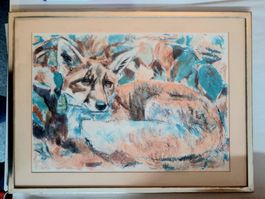 Fritz Hug Lithografie - Signiert & Numeriert - Fuchs
