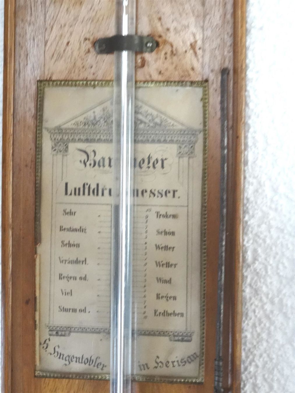 Altri elettrodomestici e apparecchi d’epoca: antiker, langer Wand-Barometer – Usato da Walzenhausen venduto da Hoppala79 1