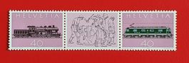 100 J GOTTHARDBAHN ZUSAMMENHÄNGEND 668 669 1982** POSTFRISCH