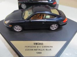 PORSCHE 911 CARRERA  1999 OCEAN METALIC BLAU  1:43   NEU
