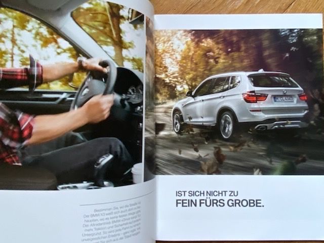 BMW X3 Konvolut Prospekt & Preisliste 2015 2016 brochure lot