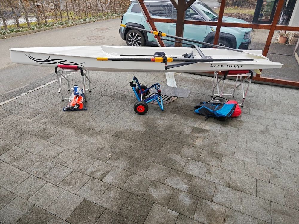 Liteboat Ruderboot 28KG Carbon ruderbereit + Zubehör (Gebraucht) in ...