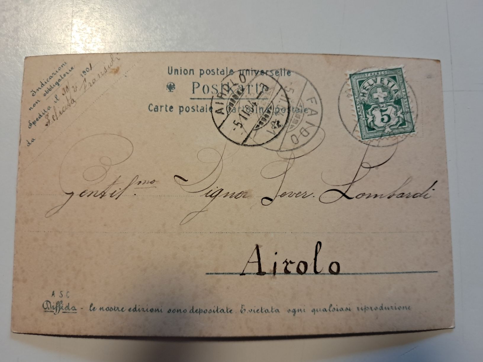 Cartoline postali: pronti x il ballo serale – Usato da Gorduno venduto da ema_7yhp 1