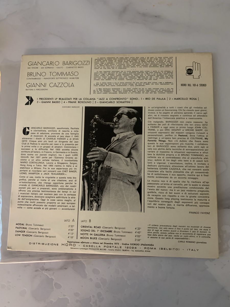 Dischi in vinile: Giancarlo Barigozzi/ Jazz A Confronto 6 – Usato da lausanne venduto da Ccheche 3
