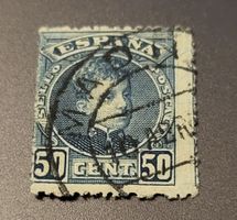 Spanien 1901 dezentriert briefmarke