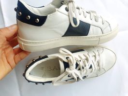 ALBANO MADE ITALY 38 SNEAKER SCHUHE LEDER SHOES HALBSCHUH