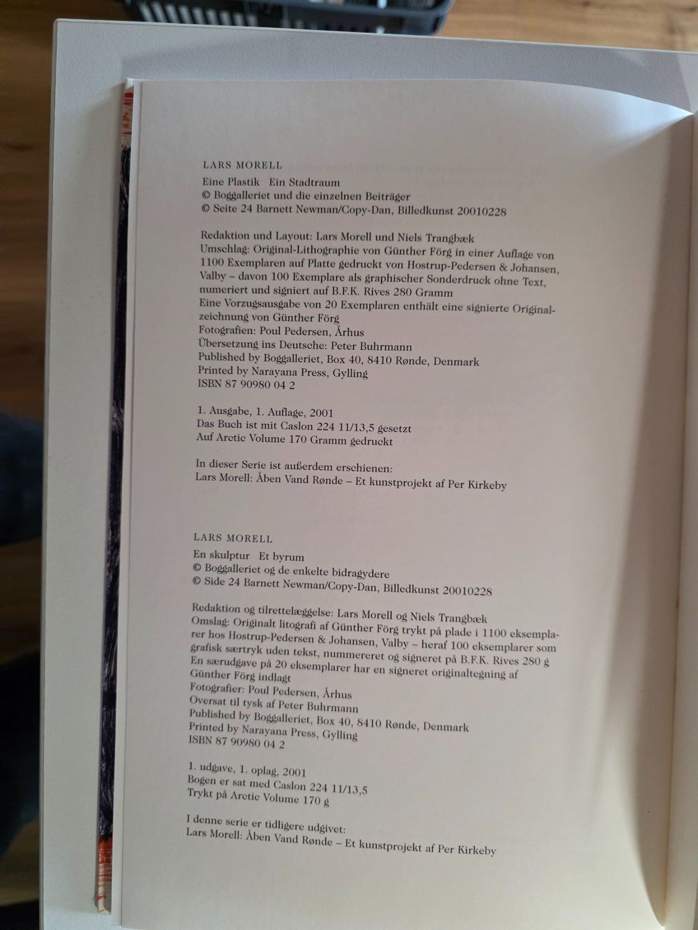 Libri: Lars Morell - Förg Stele Ronde - Eine Plastik Ein Stadtraum – Usato da Walterswil BE venduto da Lonitti 2