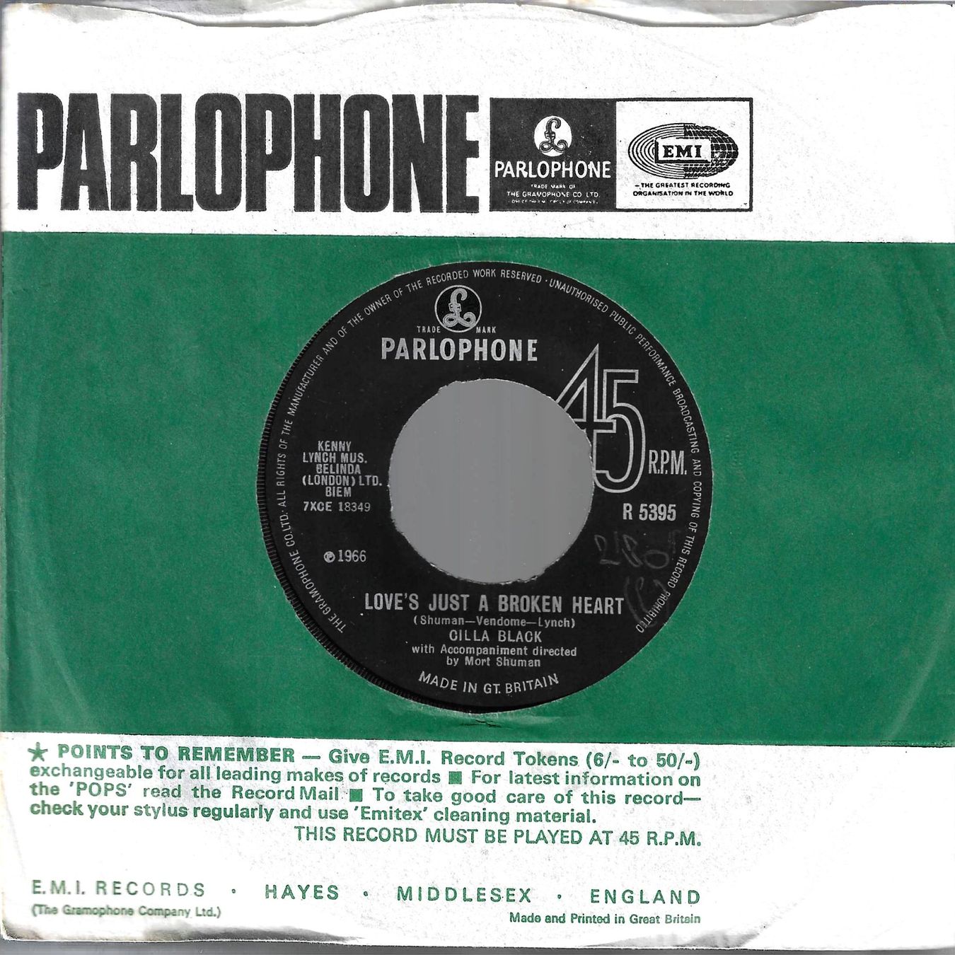 Dischi in vinile: Cilla Black - Love's Just A Broken Heart – Usato da Savagnier venduto da Ne2065
