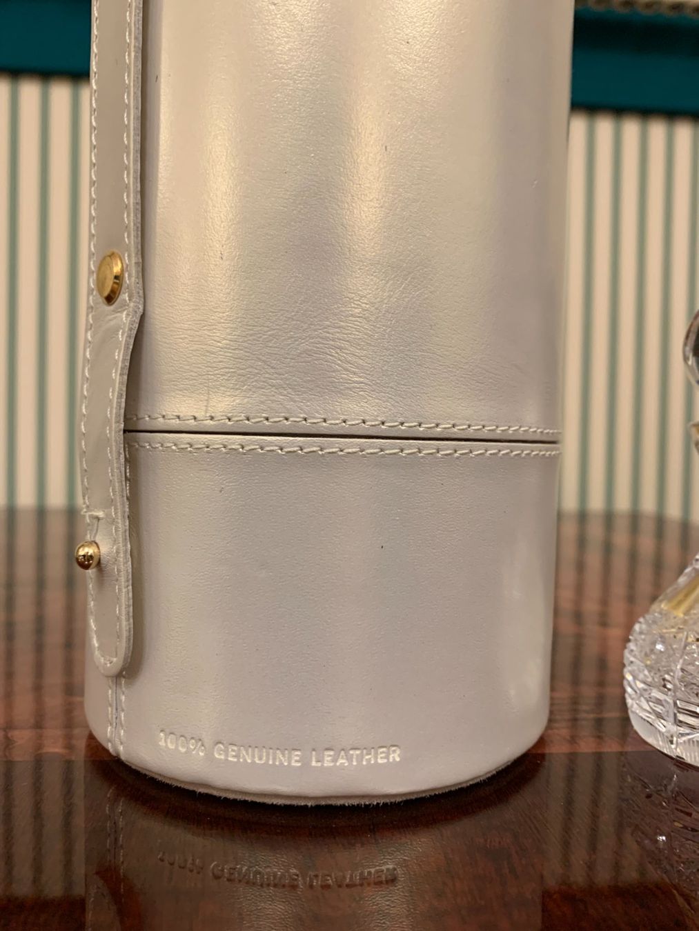 Flaconi: Caesar Crystal perfume oil bottle &  Mansam Leather Sheath – Nuovo e nell'imballaggio originale da Genestrerio venduto da fra_c955 5