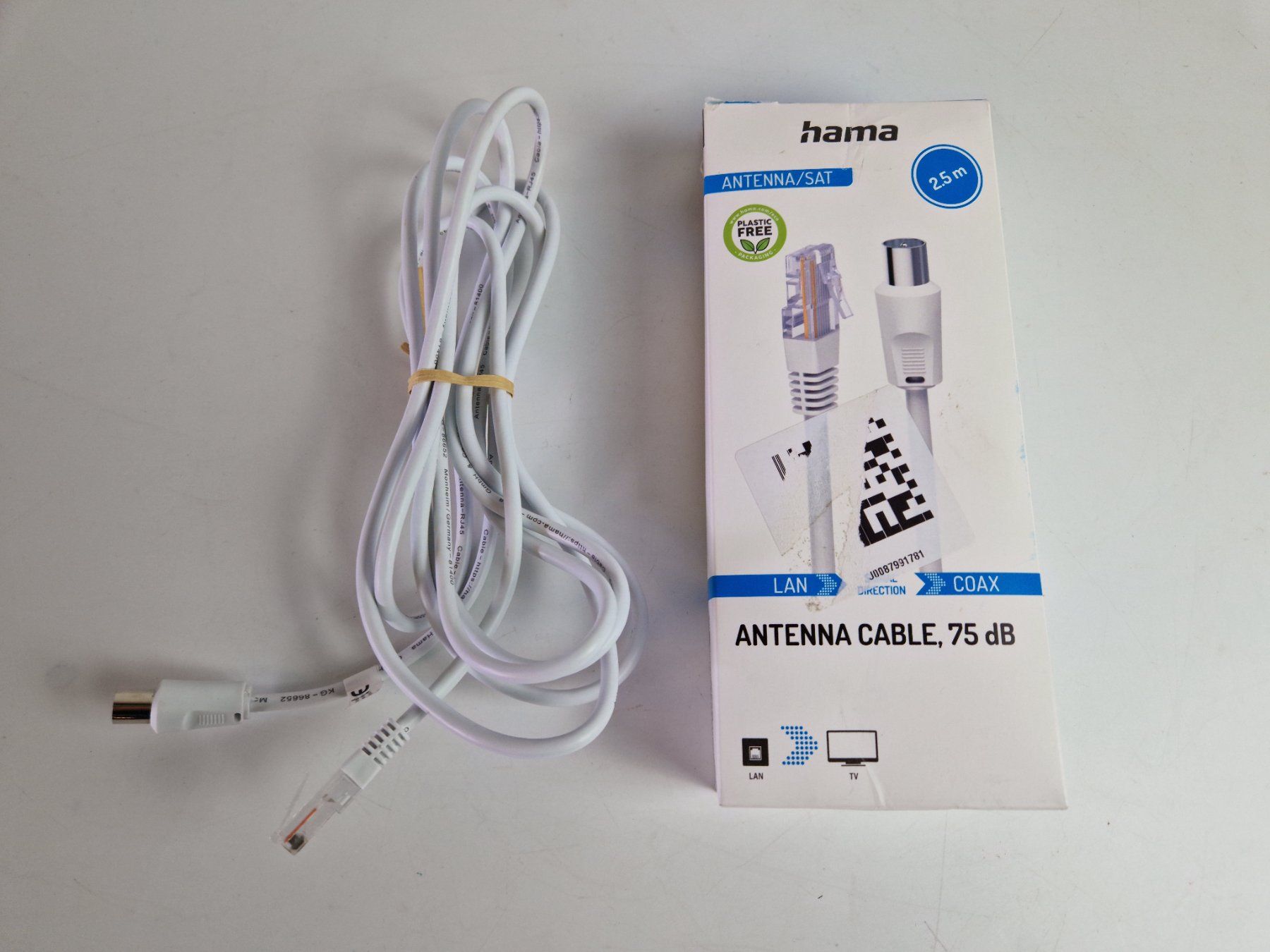 Hama Kabel: Hama Antenne/Sat Kabel 75 dB 2.5m – Neu (gemäss Beschreibung) aus Muhen von Restwert_Muhen