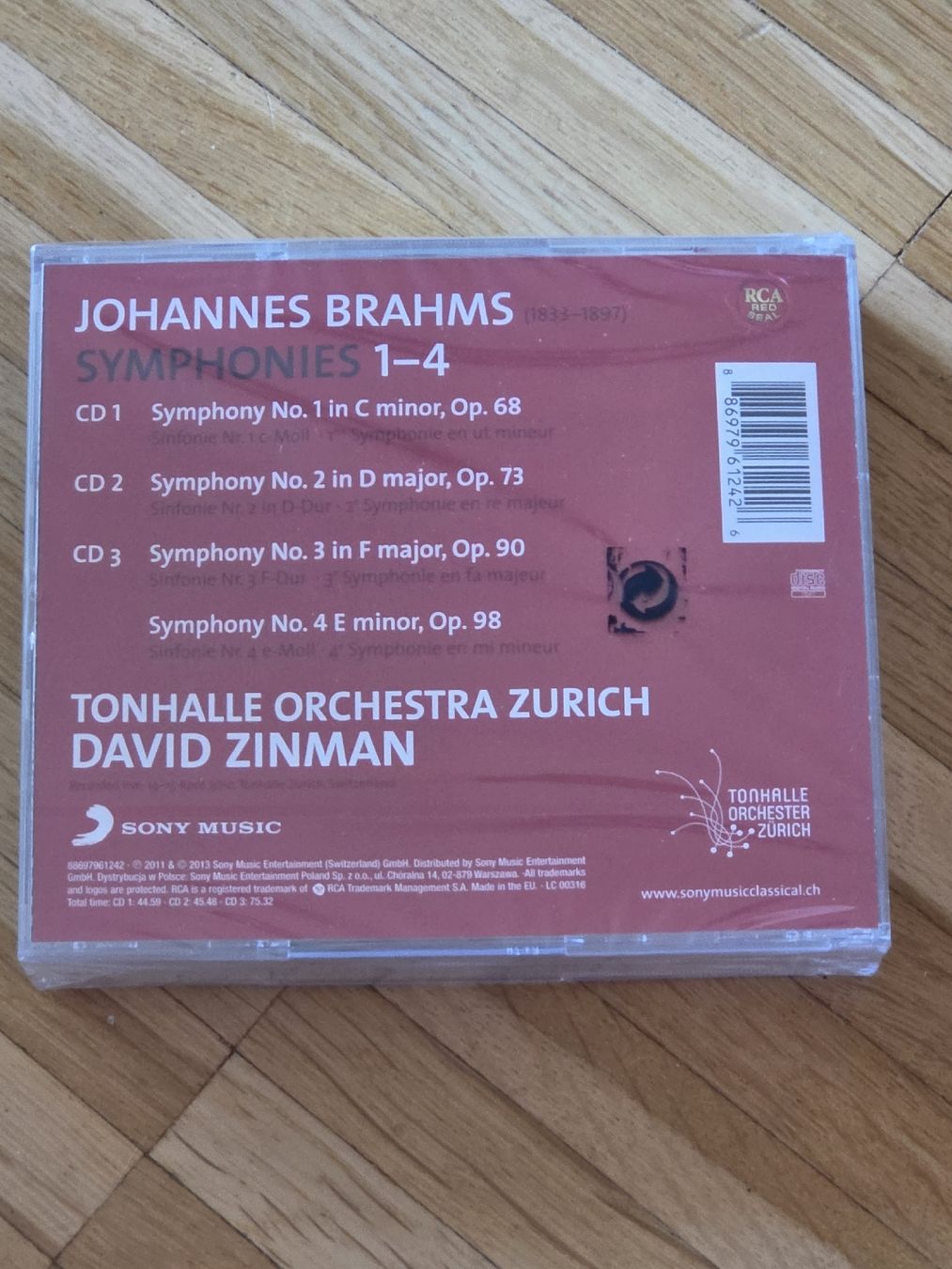 CDs: CD-Box (3CDs): Brahms Symphonien  – Neu und originalverpackt aus Aesch BL von immon 1
