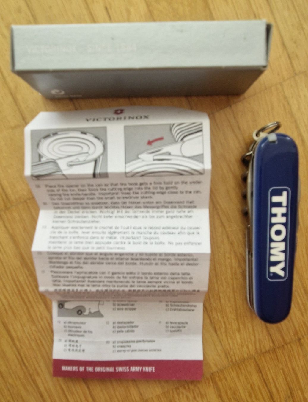 Victorinox Coltelli tascabile: Victorinox Taschenmesser mit Logo Thomy – Nuovo (secondo la descrizione) da Ebmatingen venduto da Flitz88 2