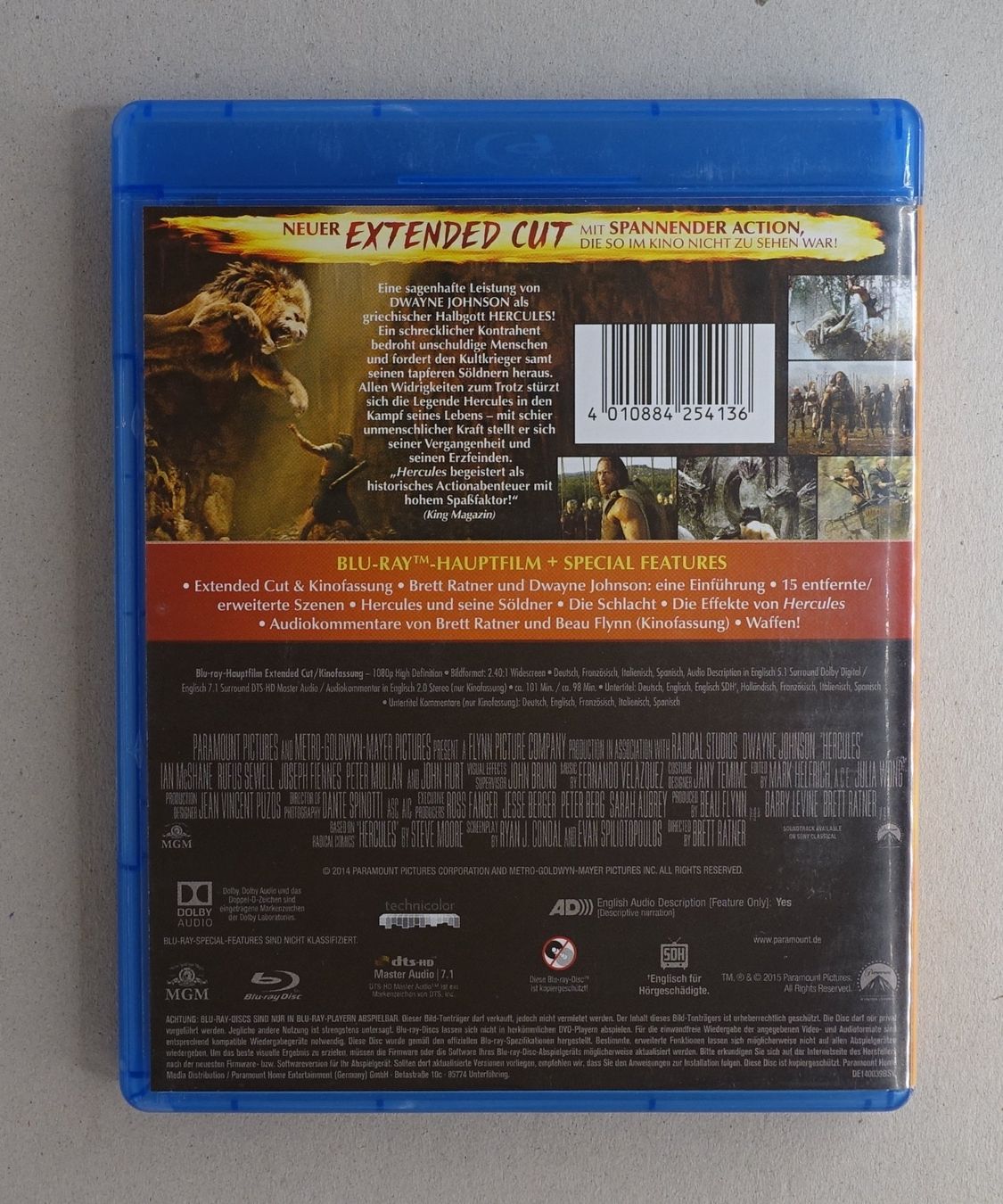 Alle DVDs: Hercules - Extended Cut - Blu-ray mit Dwayne Johnson – Gebraucht aus Sessa von fraenklishop 1