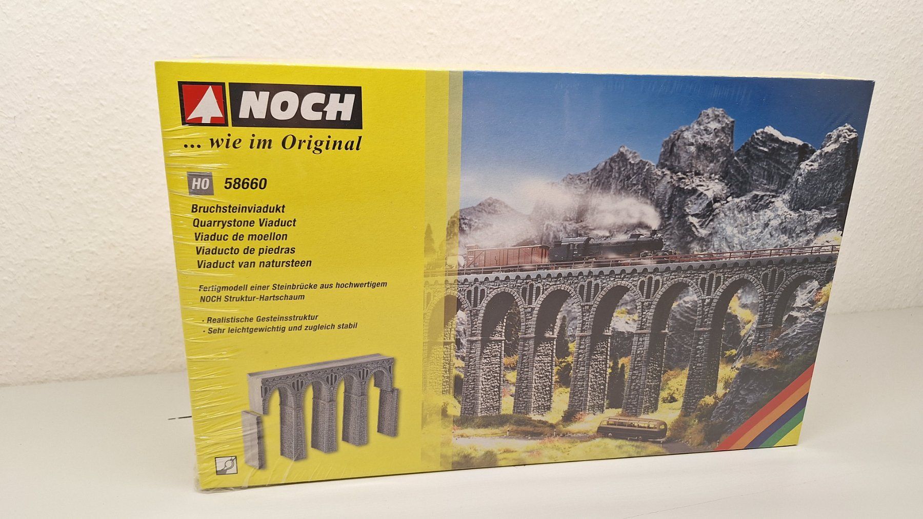 Noch Modellini di ferrovie: Noch 58660 Bruchsteinviadukt – Nuovo e nell'imballaggio originale da Barberêche venduto da rafaman66