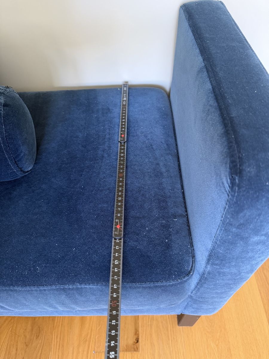 Liegen & Liegestühle: Chaiselongue day bed oder Bank :blau Samt 160cm  – Gebraucht aus Zurich von kat_dcy5 6