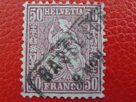 1881: Nr.51 (Faserpapier) fehlerfrei von BASEL+Befund, 800.-