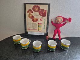 Konvolut Vintage Knorr Produkte Knorrli Stofffigur Tassen