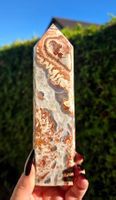 Mexikanischer Achat Obelisk mit wunderschöner Bänderung ✨🤎