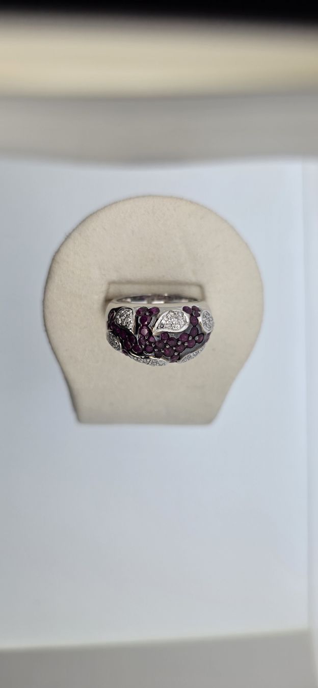 Anelli: WG-Ring mit Brillanten und Rubinen – Usato da Zürich venduto da Juwelier_Stauffacher 1