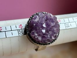 Silberring Amethyst Spitzen (60)