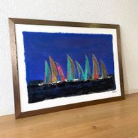 Segelschiff Moderne Kunst Yacht Race Ocean Acryl Bammert
