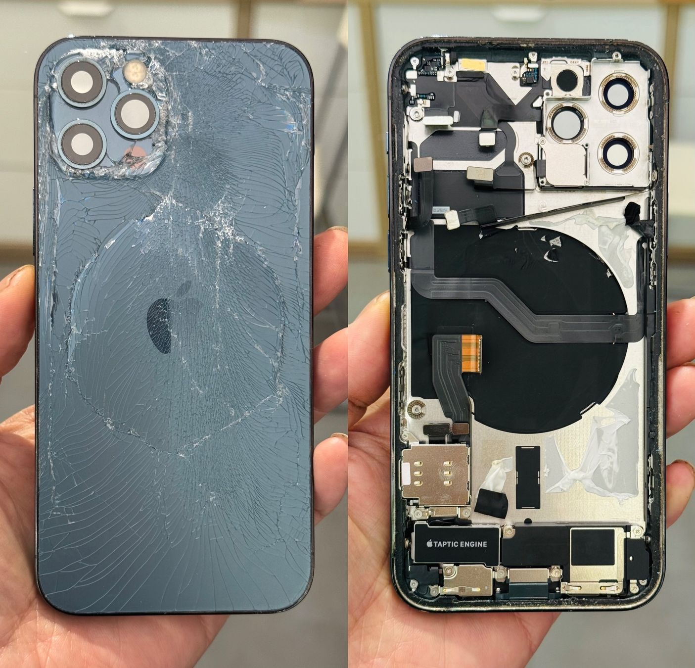 Apple Telefoni cellulari / Smartphones: Châssis iPhone 12 Pro bleu avec composants – Usato da Morges venduto da DA-repa