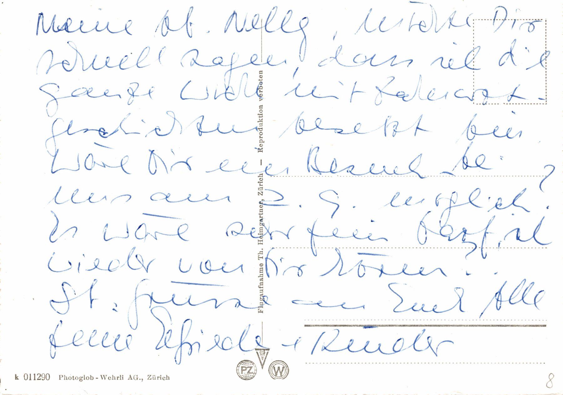 Cartoline postali: Flugaufnahme Unterengstringen – Usato da Bronschhofen venduto da Astore 1