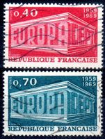 FRANKREICH EUROPAMARKEN GESTEMPELT 1969 - K595