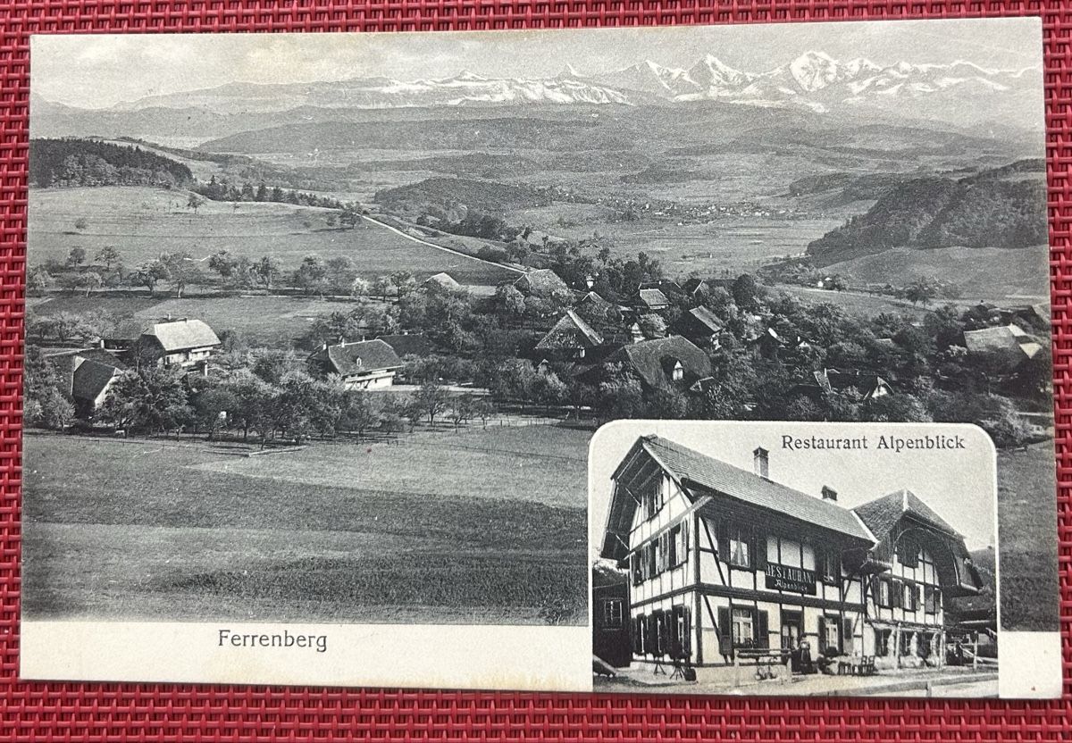 Cartoline postali: Ferrenberg Restaurant Alpenblick  – Usato da Horw venduto da Tellbub
