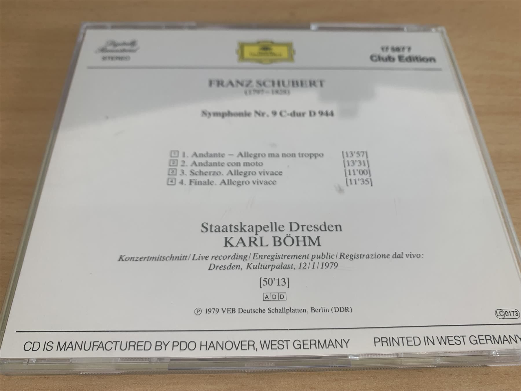 CD: Schubert - Symphony In C Major No. 9 – Usato da Rikon im Tösstal venduto da Alpenmutz 1