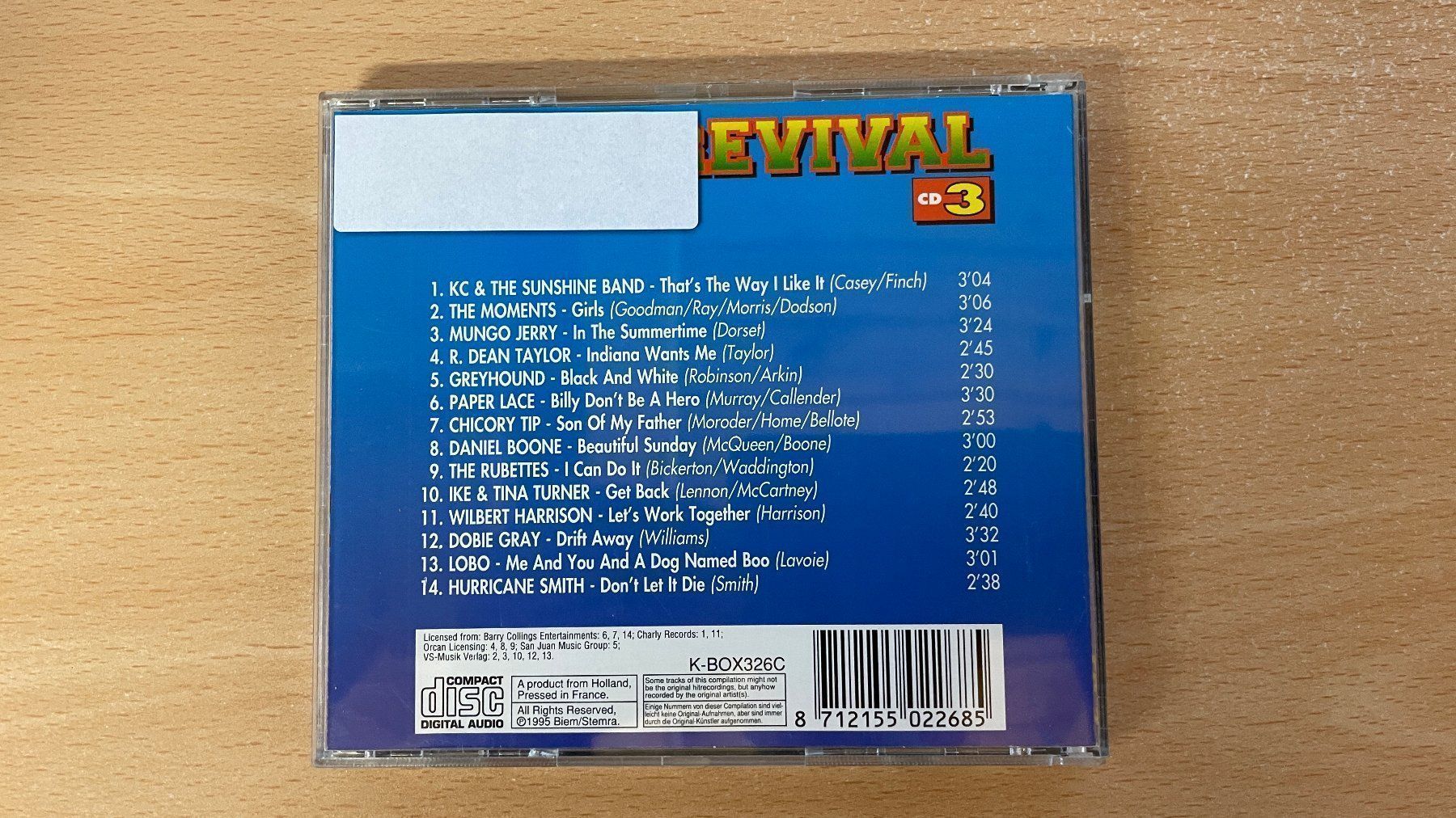 CD: 70s REVIVAL CD 3 - ok – Usato da Glattfelden venduto da cybermaxx 1