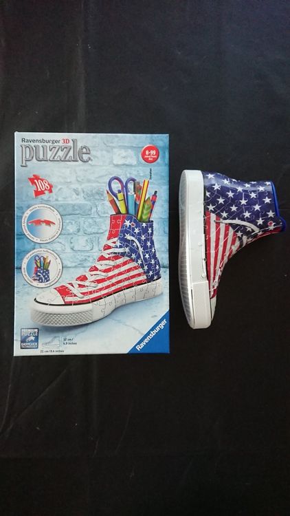 3D Puzzle Sneaker Aus Recycelter Pappe – 89 Teile, Ca. 14,5 Cm Groß